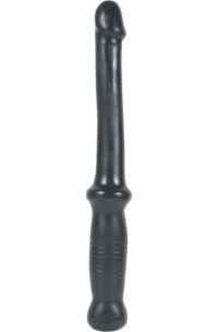Anal Push Probe with Easy-Grip Handle - Black