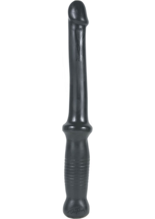 Anal Push Probe with Easy-Grip Handle - Black