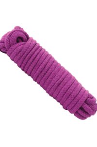 Doc Johnson Japanese Style Cotton Bondage Rope 32 Feet - Purple