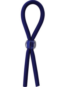 Clincher Adjustable Rubber Tie Cock Ring - Blue