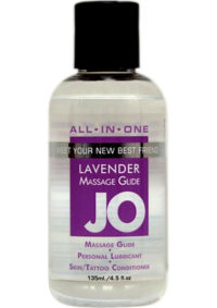JO All-In-One Silicone Massage Glide Lavender 4oz