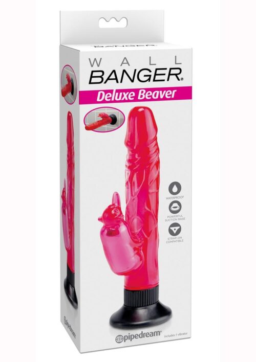 Wall Bangers Deluxe Beaver Rabbit Vibrator - Pink