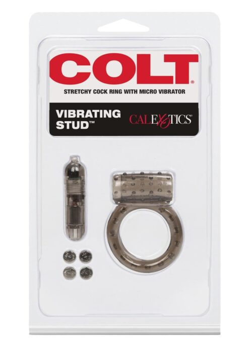 COLT Vibrating Stud Cock Ring - Black