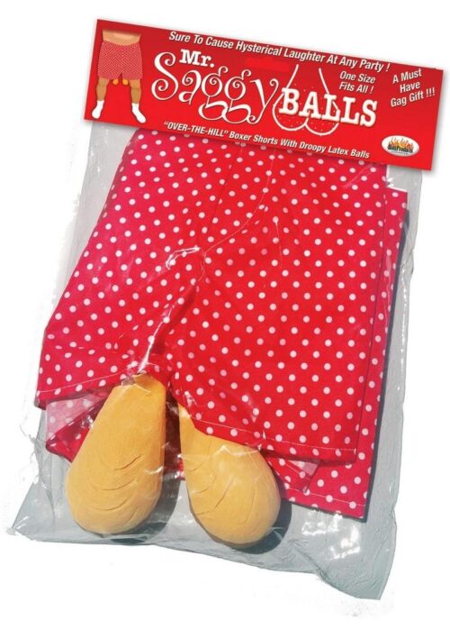 Mr Saggy Balls Over The Hill Boxers with Droopy Latex Balls