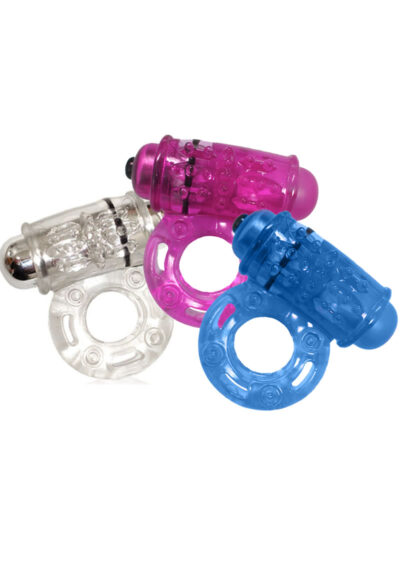 O Wow Silicone Cock Ring Waterproof Assorted Colors