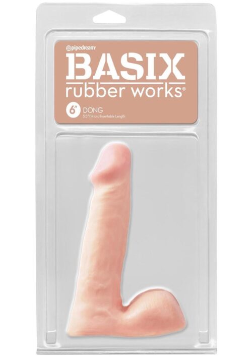Basix Rubber Works Dong 6in - Flesh