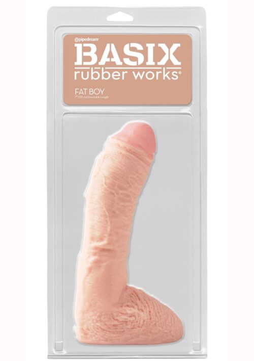 Basix Rubber Works Fat Boy Dong 10in - Flesh