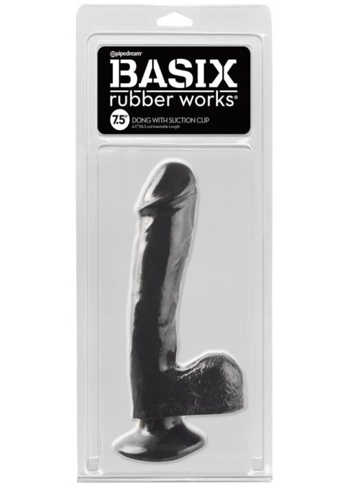 Basix Dong Suction Cup 7.5in - Black