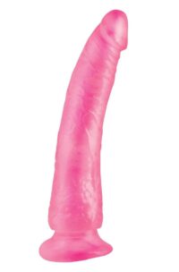 Basix Dong Slim 7 with Suction Cup 7in - Pink