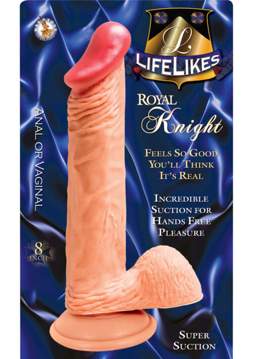 Lifelikes Royal Knight Dildo 8in - Vanilla