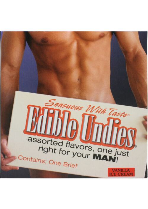 Edible Undies Male Brief Vanilla Flavored (1 Pack)