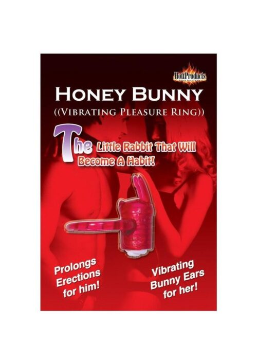 Horny Honey Bunny Vibro Cock Ring Magenta