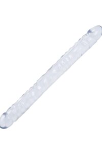 Crystal Jellies Double Dildo 18in - Clear