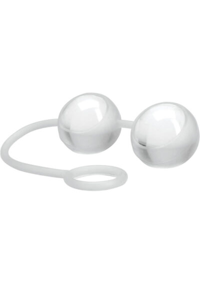 Climax Kegels Ben Wa Balls with Silicone Strap Waterproof - Clear