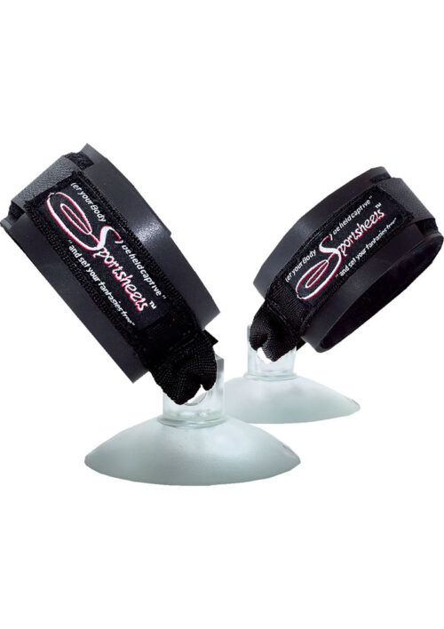 Sex In The Shower Suction Hand Cuffs - Black