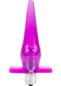 Mini Vibro Tease Vibrating Butt Plug - Pink