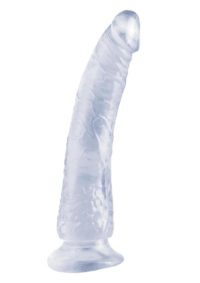 Basix Dong Slim 7 with Suction Cup 7in - Clear