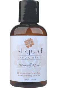 Sliquid Organics Sensation Botanically Infused Naturally Warming Lubricant 4.2oz