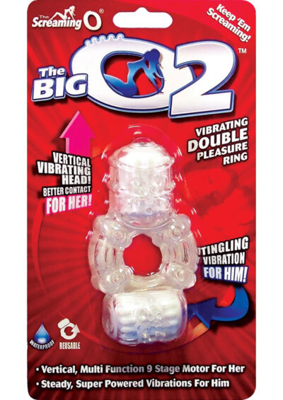 The Big O 2 Vibrating Double Pleasure Ring Assorted Colors