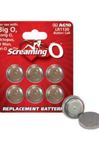 Screaming O Batteries AG10 LR1130 Button Cell 6 Pack