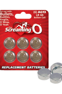 Screaming O Batteries AG13 LR44 Button Cell 6 Pack