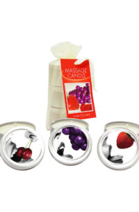Earthly Body Hemp Seed Edible Massage Candle Set (Three 2oz Candles Per Set)