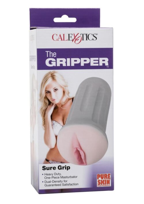 The Gripper Sure Grip Dual Density Stroker - Pussy - Vanilla