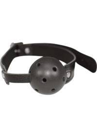 Sex and Mischief Breathable Ball Gag - Black