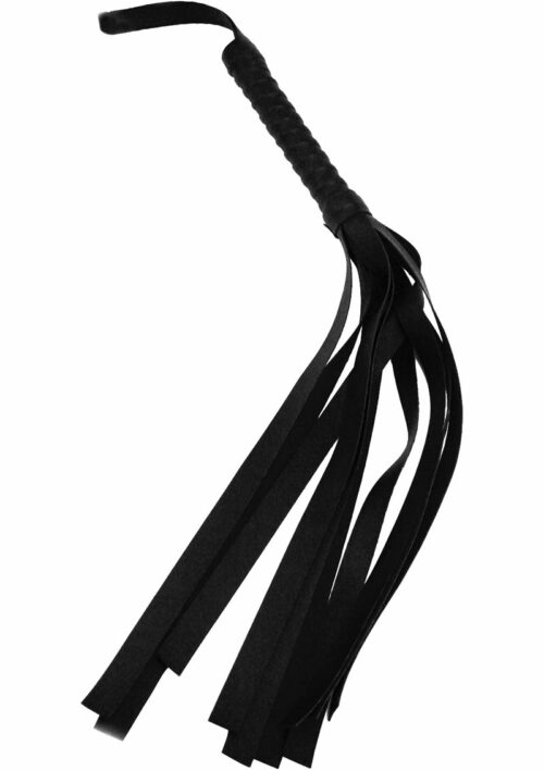 Sex and Mischief Faux Leather Flogger - Black