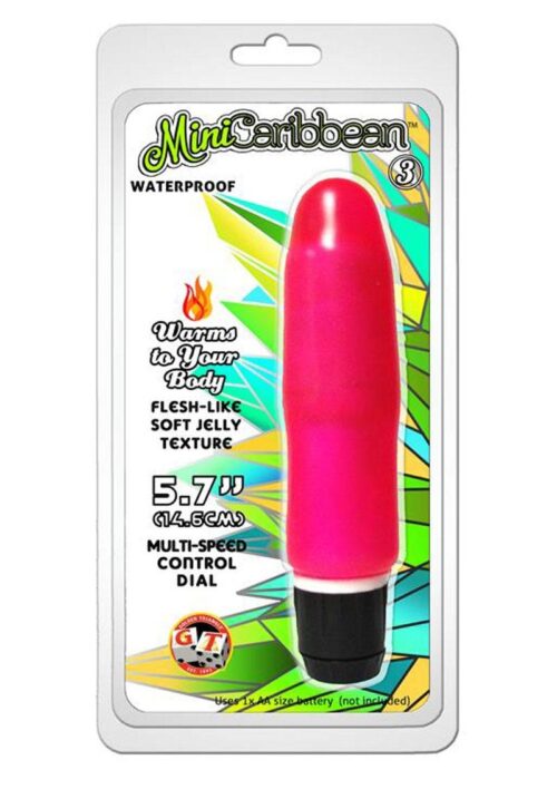 Mini Caribbean Number 3 Vibrator - Pink