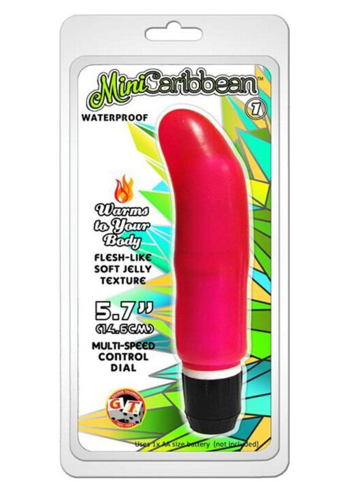 Mini Caribbean Number 1 Vibrator - Red