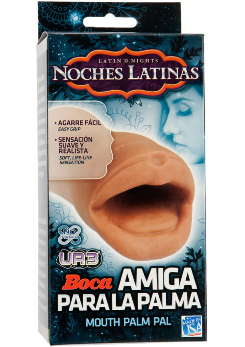 Noches Latinas Boca Amiga Para La Palma Ultraskyn Masturbator - Mouth - Caramel