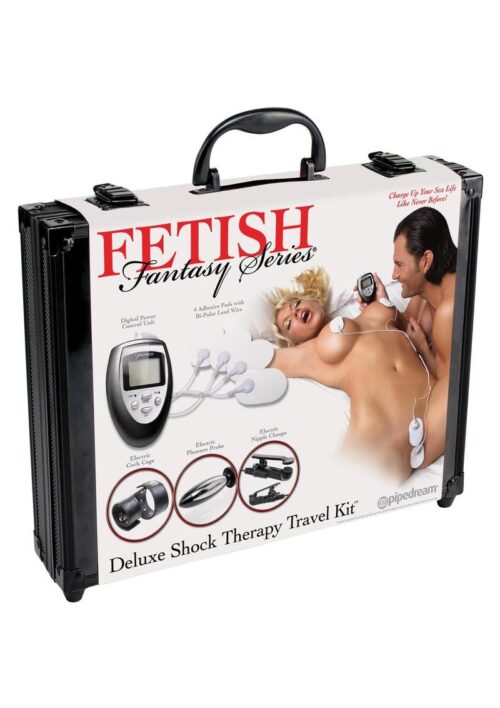 Fetish Fantasy Series Deluxe Shock Therapy Travel Kit - Black and Silver