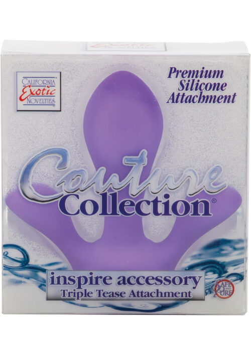 Couture Collection Inspire Accessory Triple Tease Silicone Attachment Purple