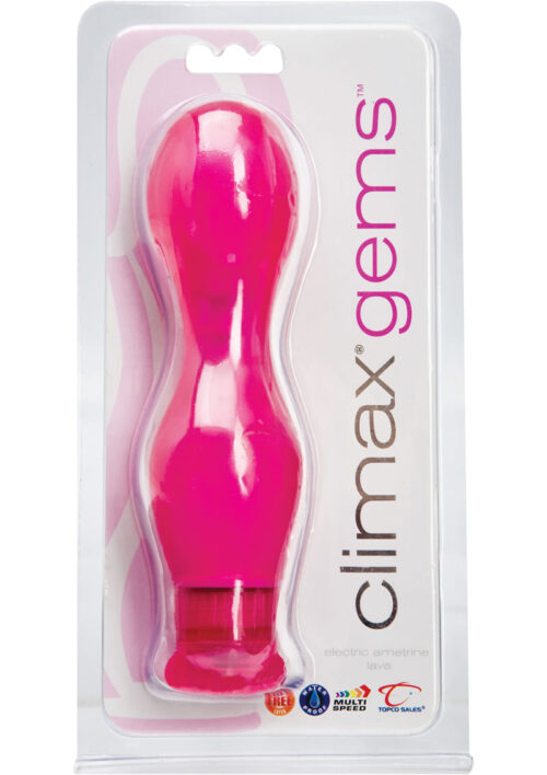 Climax Neon Electric Ametrine Lava Vibrator - Pink