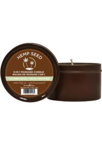 Earthly Body Hemp Seed 3 In 1 Massage Candle - Cucumber Melon 6oz