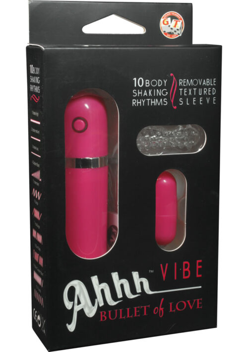 Ahh Vibrator Bullet Of Love with Remote Control - Pink
