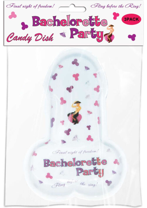 Bachelorette Party Pecker Candy Dish (3 per pack)