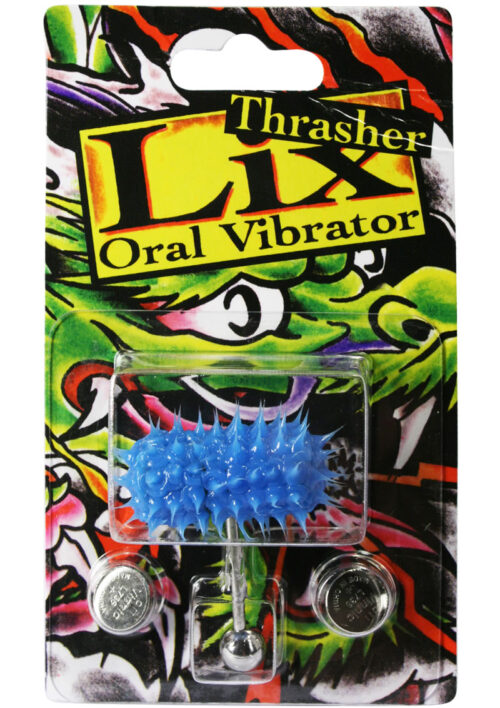 Lix Thrasher Oral Vibrator Glow In The Dark - Blue
