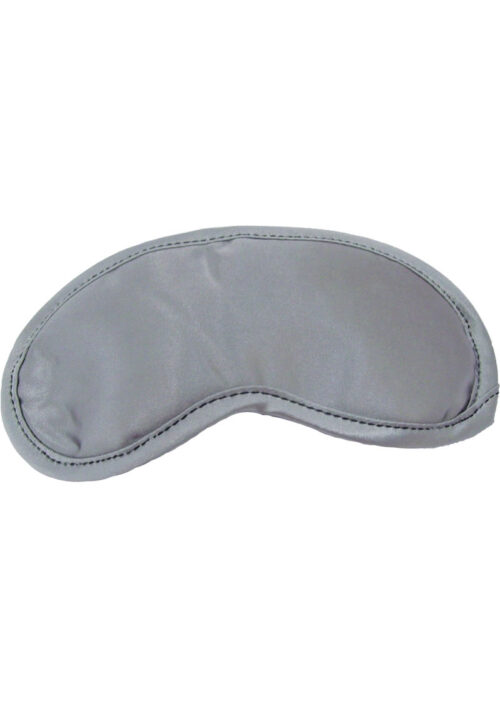 Sex and Mischief Grey Satin Blindfold - Gray