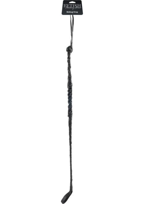 Fetish Fantasy Series Limited Edition Leather Riding Crop Black