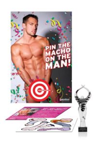 Bachelorette Party Favors Pin The Macho On The Man Party Game