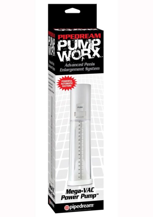 Pump Worx Mega-Vac Power Pump Advanced Penis Enlargement System - White