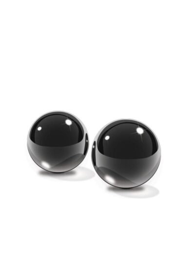 Fetish Fantasy Series Limited Edition Glass Ben-Wa Balls Small 1in Diameter - Black