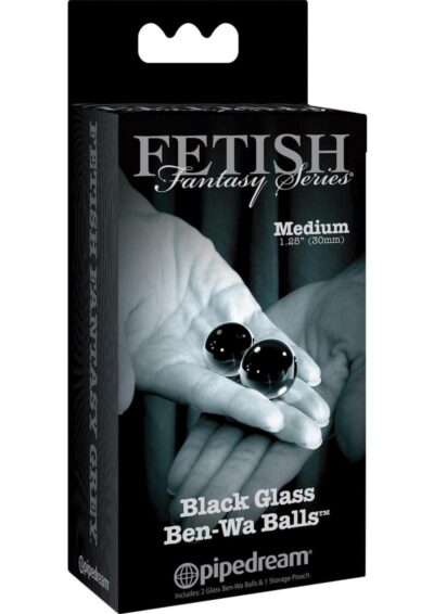Fetish Fantasy Series Limited Edition Glass Ben-Wa Ball Medium 1.25in Diameter - Black