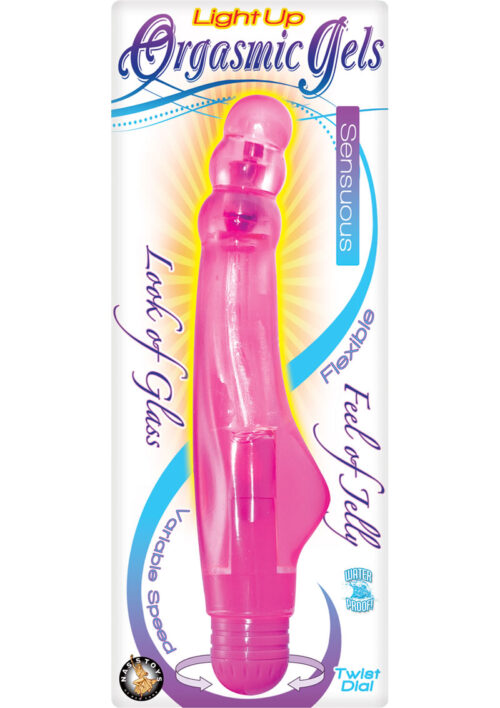 Orgasmic Gels Light UP Sensuous Vibrator - Pink