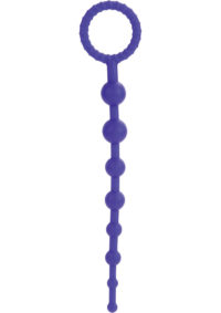 Booty Call X-10 Silicone Anal Beads - Purple