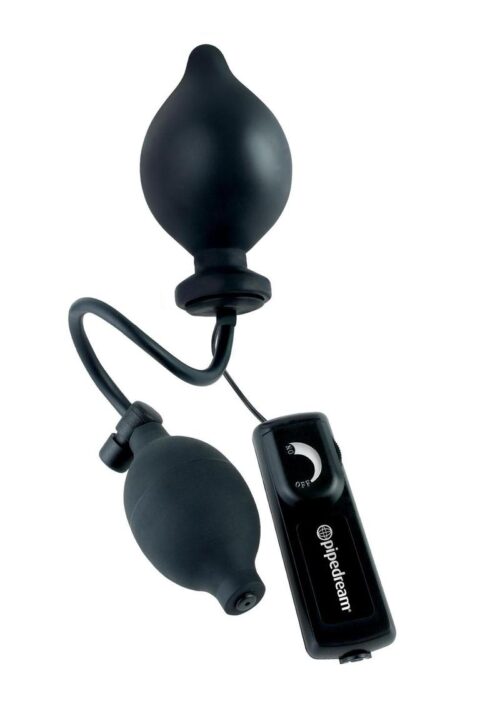 Fetish Fantasy Extreme Vibrating Inflatable Sphincter Stretcher Butt Plug with Remote Control - Black