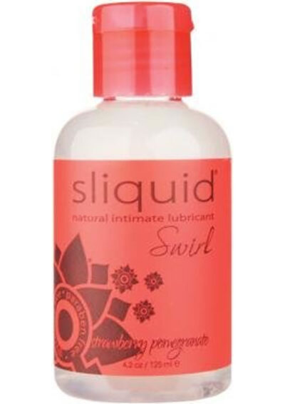 Sliquid Naturals Swirl Water Based Lubricant Strawberry Pomegranate 4.2oz