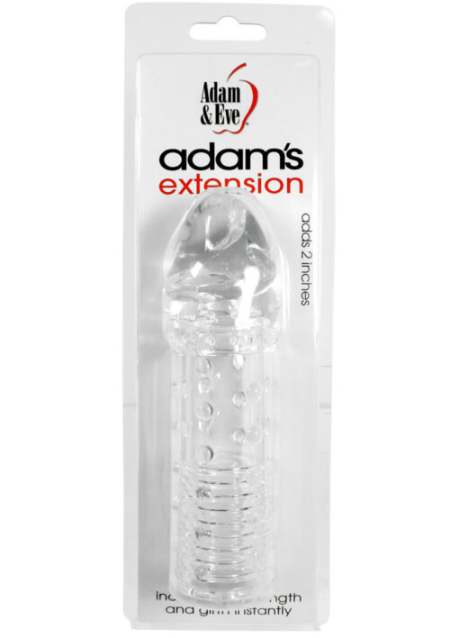 Adam and Eve Adam`s Extension 2in Penis Extension - Clear